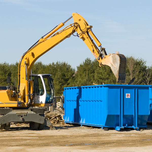 can i rent a residential dumpster for a construction project in Middlefield